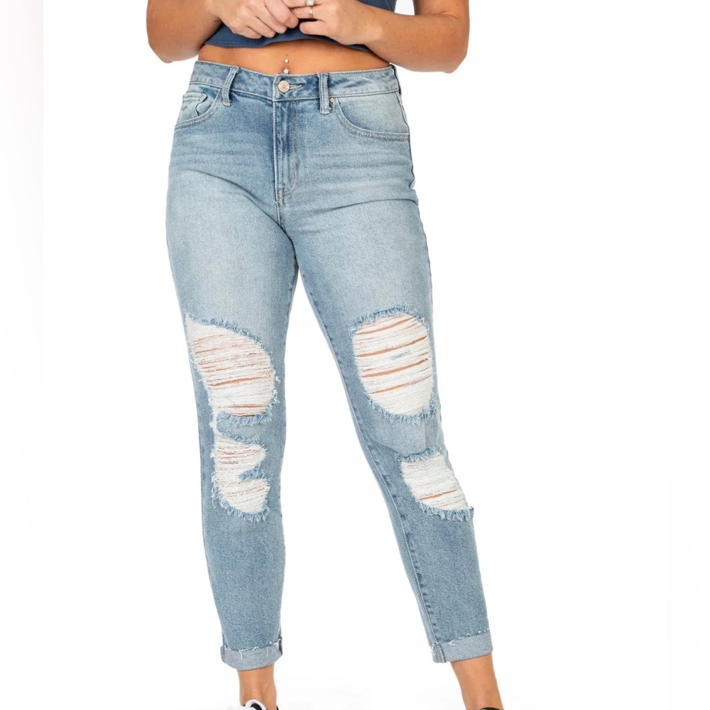 Rewash brand super high rise mom jeans *